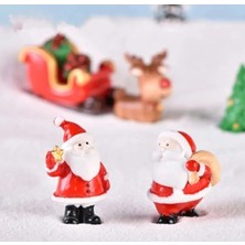 Himi Teraryum Objeleri 2 Adet Noel Baba 5 Parça Dekoratif Biblo ve Diorama Objesi