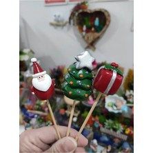 Himi Teraryum Objeleri 3'lü Noel Yılbaşı Kardan Adam Dekoratif Biblo ve Diorama Objesi