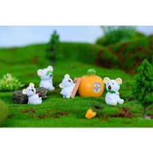 Himi Teraryum Objeleri Koala Set 6 Parça Dekoratif Biblo ve Diorama Objesi