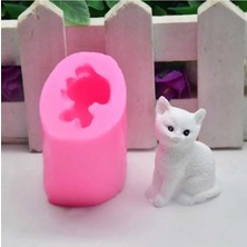 Himi Teraryum Objeleri Minik Kedi 2 Adet Dekoratif Biblo ve Diorama Objesi