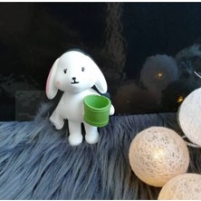 Himi Teraryum Objeleri Sepetli Tavşan Dekoratif Biblo ve Diorama Objesi