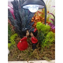Himi Teraryum Objeleri Öpüşen Sevgililer Dekoratif Biblo ve Diorama Objesi