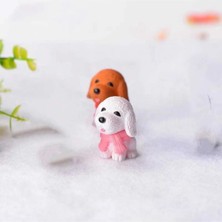 Himi Teraryum Objeleri 2'li Köpek Dekoratif Biblo ve Diorama Objesi