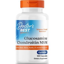 Doctor's Best Glucosamine (1500 Mg) Chondroitin (1200 Mg) Msm (1000 Mg) With Optimsm Capsules Supports Healthy Joint Structure Function & Comfort 120 Capsules