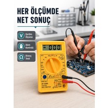 İlk El Grup Profesyonel Dijital Multimetre Volt Amper Direnç Ölçümü Yeni Nesil