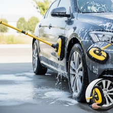 Egecen Teleskopik Saplı Kuru Islak Oto Yıkama Fırçası