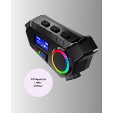Bezos Suya Dayanıklı Bluetooth Interkom 5.4 Hoparlör 500MAH Batarya ve Fm Radyo Özellikli
