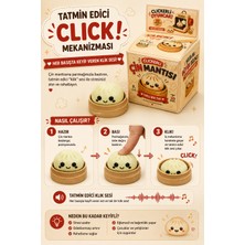 FK3DWORKS Clickerli Çin Mantısı Fidget Oyuncak | 3D Baskı Stres Oyuncağı | Tatmin Edici Klik Sesi | Masa Oyuncağı