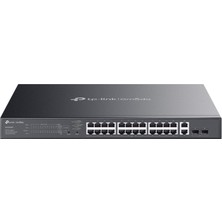 Bezos Omada ES228GMP 24 Port Gigabit+ 2xgb Sfp+2xgb RJ45 Uplink Cloud L2 Yöneti̇lebi̇li̇r 384W Poe Rackmount