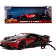 Jada Marvel Miles Morales 2017 Ford Gt 1:24 Model Araba