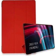 Uravas Store Apple iPad 2022 10.9 (10.nesil) Kılıf Tablet Smart Kılıf - Kırmızı