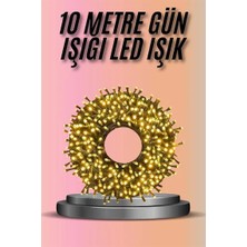 Bezos Dekoratif Aydınlatma Ampüllü 10 Metre Gün Işığı Şerit LED Sarı