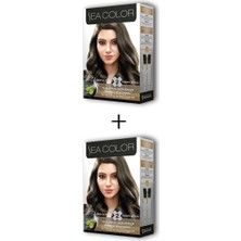 Elitse 2x2 Tüp Krem Saç Boyası Seti Yoğun Açık Küllü Kumral No:8.11