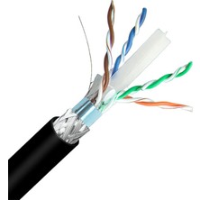 Bezos ICAT6-500AG S/ftp 23 Awg Lszh Cable 500 M Si̇yah