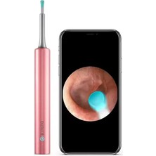 Bezos T5 3mp Kamera 3.5mm Lens Şarjli Görüntülü Kulak Temi̇zleyi̇ci̇ Pembe Renk