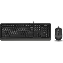 Bezos F1010 Q USB Gri̇ mm Kablolu Klavye Mouse Set