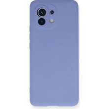 Elitse Xiaomi Mi 11 Kılıf Nano Içi Kadife Silikon - Lila