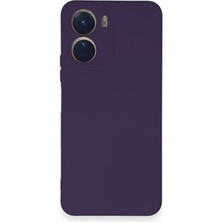 Elitse Vivo Y16 Kılıf Nano Içi Kadife Silikon - Mor