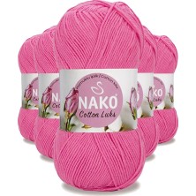 Elitse 5 Adet Cotton Lüks Yelek Tunik Kazak Bluz Hırka Ipi Yünü Koyu Pembe 97550