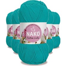 Elitse 5 Adet Cotton Lüks Yelek Tunik Kazak Bluz Hırka Ipi Yünü Koyu Turkuaz 97581