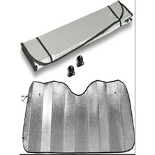 Elitse Oto Güneşlik Balonlu Çift Taraflı Alüminyum Folyo Kaplı Oto Güneşlik 130X60 cm ROYALEKS-80740