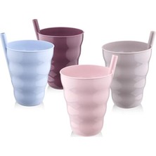 Elitse Poşetli Pipetli 3'lü Bardak Ur 3181