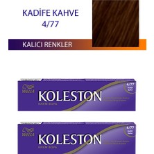 Elitse 2 Adet Single Tüp Boya Saç Boyası Kadife Kahve 4/77