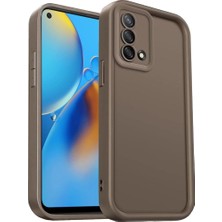 Elitse Oppo A74 4g Kılıf Viera Silikon - Kahverengi