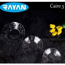 Elitse 6'lı Cam Tabak Güneş Yıldız Gül 3 Model ROYALEKS-G-405