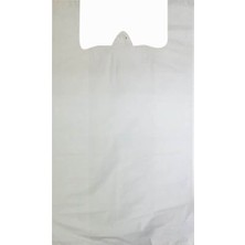 Elitse Beyaz Atlet Poşet Küçük Boy 25X45 cm Takriben 110 Adet 1 kg