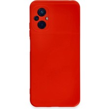 Elitse Xiaomi Poco M5 Kılıf Nano Içi Kadife Silikon - Kırmızı