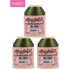 Elitse 3 Adet Altınbaşak Oya ve Dantel Ipi 20 gr - Royaleks - No: 002