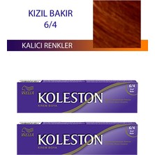 Elitse 2 Adet Single Tüp Boya Saç Boyası Kızıl Bakır 6/4