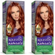 Elitse Naturals Saç Boyası Bakır Kumral 6/34 2x Paket