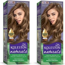 Elitse Naturals Saç Boyası Küllü Kumral 7/1 2x Paket