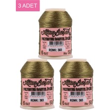 Elitse 3 Adet Altınbaşak Oya ve Dantel Ipi 20 gr - Royaleks - No: 383