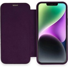 Elitse Apple Iphone 12 Kılıf Dolpin Kapaklı - Derin Mor