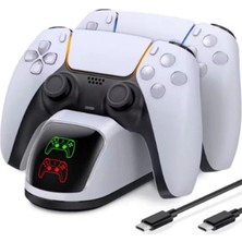 Elitse Ps5 Dualsense Şarj Istasyonu Playstation 5 Uyumlu Charging Station