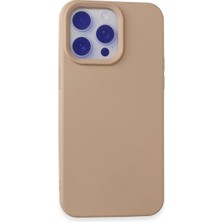 Elitse Apple Iphone 15 Pro Max Kılıf Nano Içi Kadife Silikon - Pudra