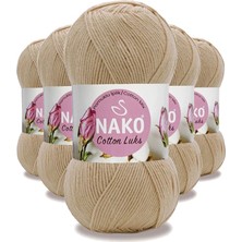 Elitse 5 Adet Cotton Lüks Yelek Tunik Kazak Bluz Hırka Ipi Yünü Camel 97582