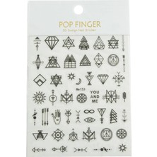 Bijuteri Net Geometri Tattoo Dövme Sticker