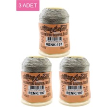 Elitse 3 Adet Altınbaşak Oya ve Dantel Ipi 20 gr - Royaleks - No: 197