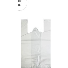 Elitse Beyaz Atlet Poşet Büyük Boy 32X57 cm Takriben 720 Adet 10 kg