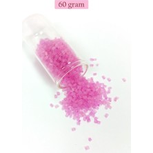Elitse Kesme Cam Boncuk 2mm - 60 Gram - Şeffaf Mat Pembe - BNC377