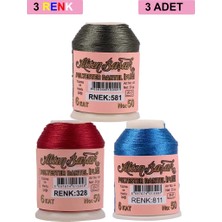 Elitse 3 Adet Altınbaşak Oya ve Dantel Ipi 20 gr - Royaleks - No: 328 - 811 - 581