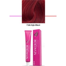 Elitse Premium 7.66 Aşk Alevi - Kalıcı Krem Saç Boyası 50 G Tüp