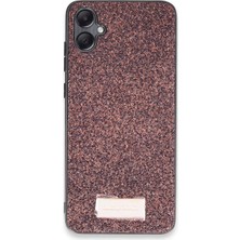 Elitse Onegif Samsung Galaxy A05 Bright Simli Kapak - Derin Mor