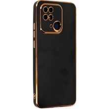 Elitse Xiaomi Redmi 10C Kılıf Volet Silikon - Siyah