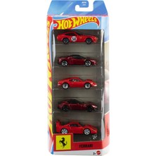 Hot Wheels Ferrari 5'li Özel Seri Seti - Klasik ve Modern Italyan Efsaneleri Metal Oyuncak Araba Seti
