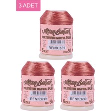Elitse 3 Adet Altınbaşak Oya ve Dantel Ipi 20 gr - Royaleks - No: 639